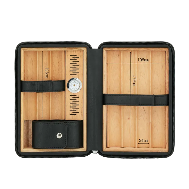 DRXform Frontier Expedition | Vintage Leather Cigar Travel Humidor