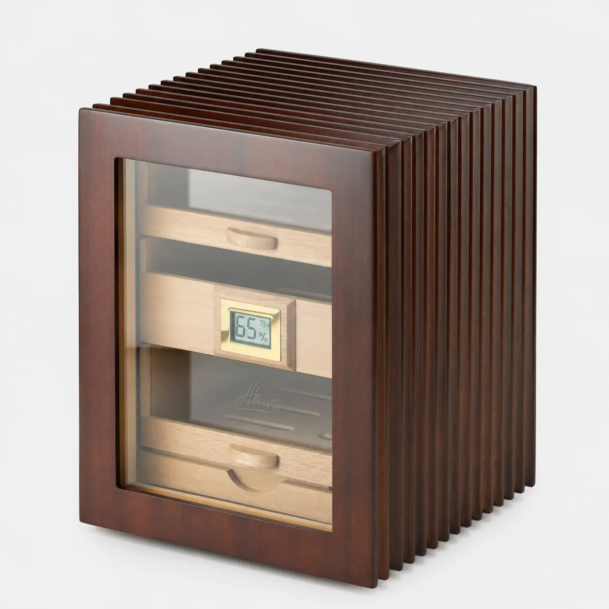DRXform Heritage Series Cigar Humidor – Solid Wood Craftsmanship & Precision Humidity Control
