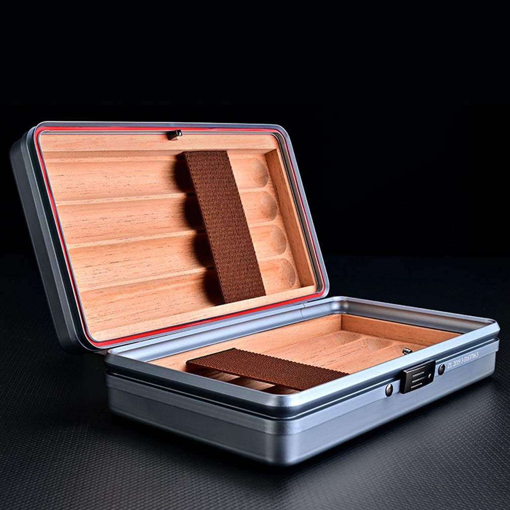 DRXform Titan Meridian | 8-Cigar Aluminum Travel Humidor Case