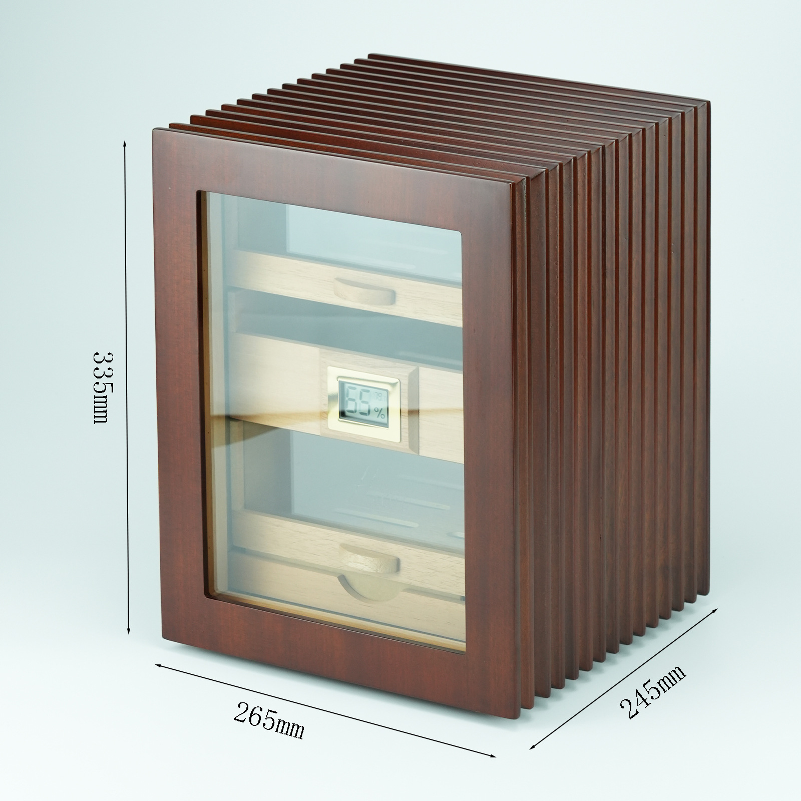 DRXform Heritage Series Cigar Humidor – Solid Wood Craftsmanship & Precision Humidity Control