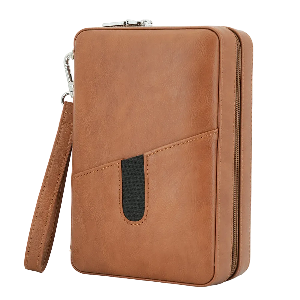 DRXform Frontier Smooth | Portable Leather Travel Cigar Humidor Case