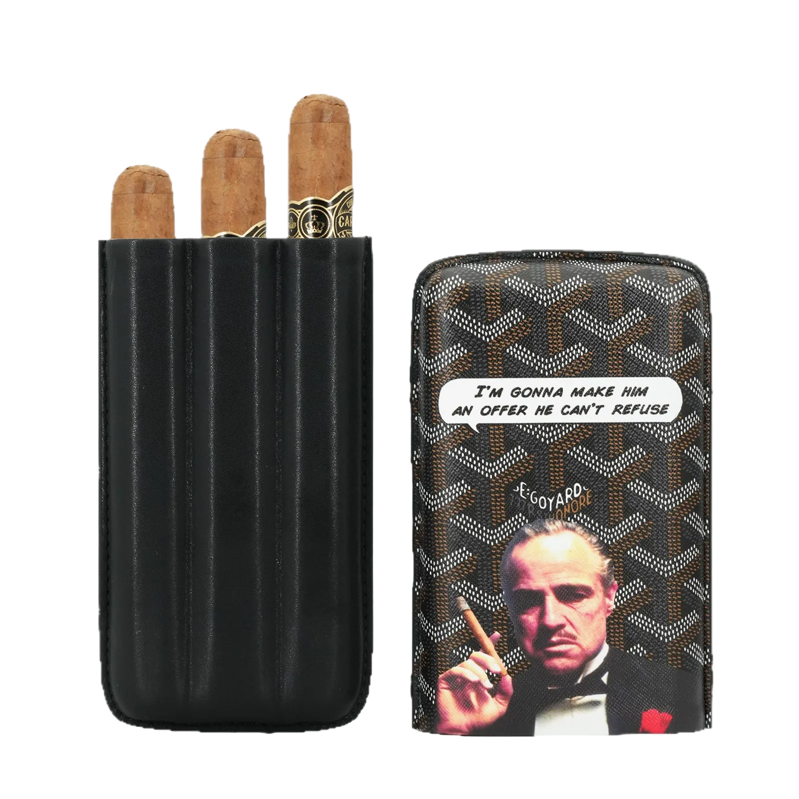 DRXform Frontier Tycoon | Godfather Edition Leather Cigar Case
