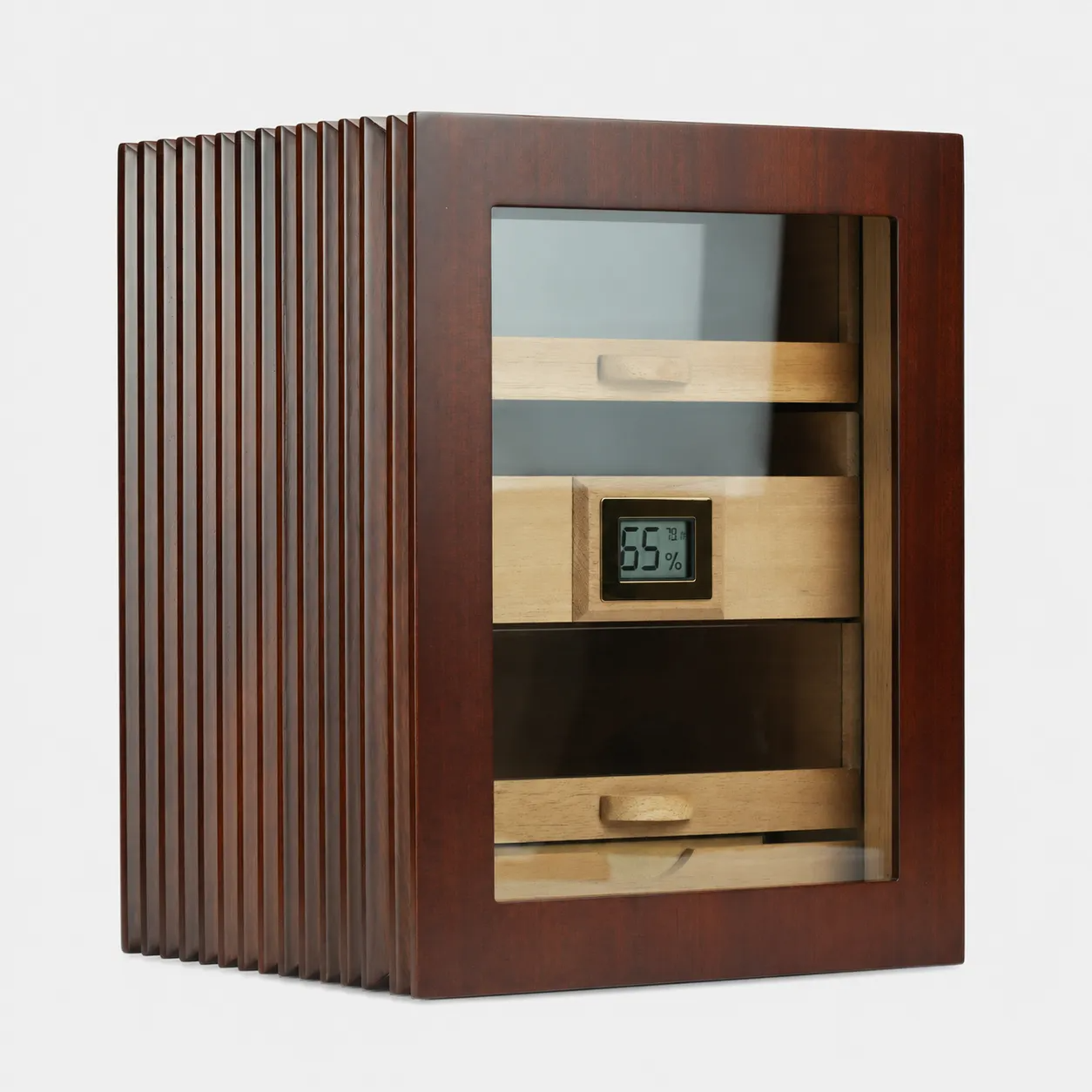 DRXform Heritage Series Cigar Humidor – Solid Wood Craftsmanship & Precision Humidity Control