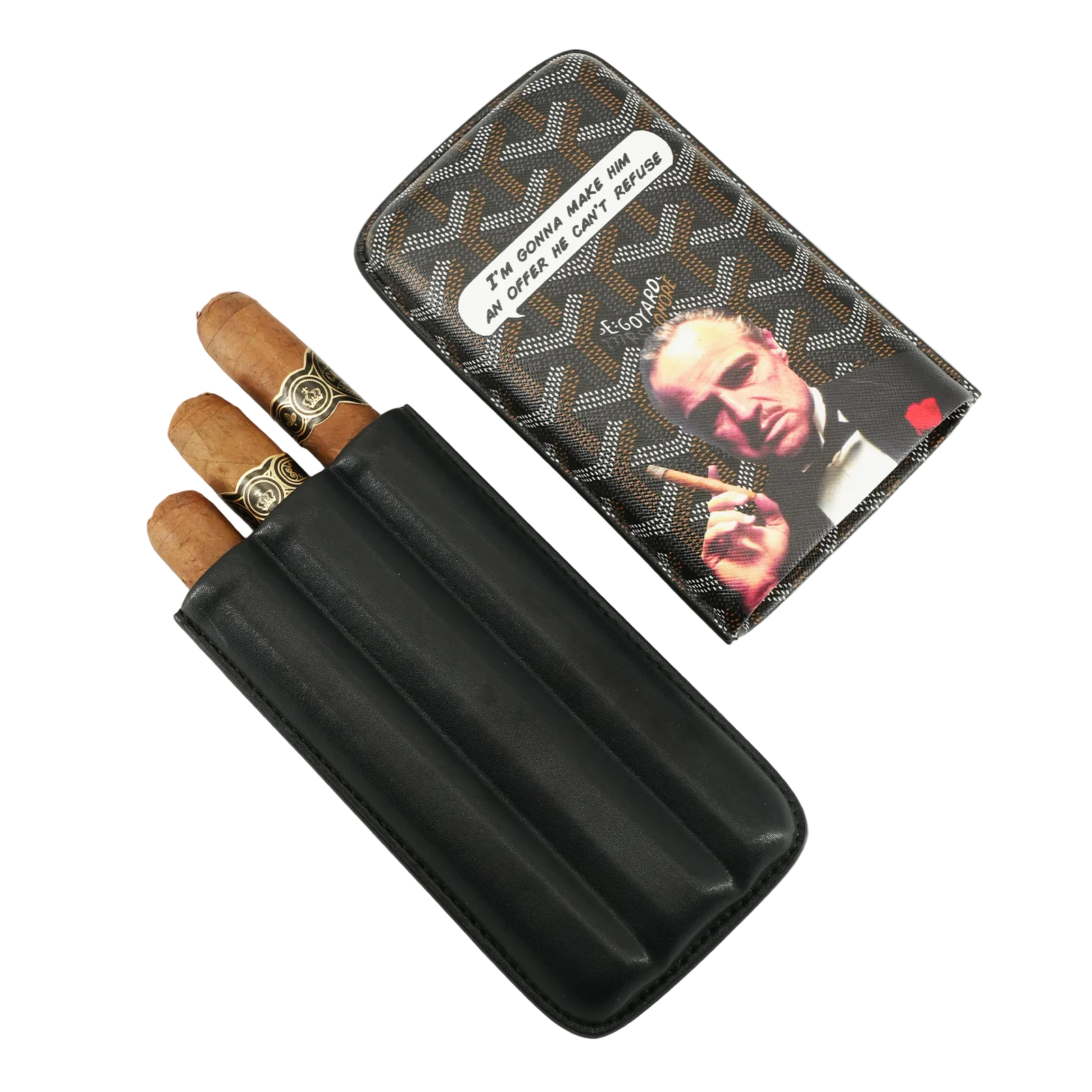 DRXform Frontier Tycoon | Godfather Edition Leather Cigar Case