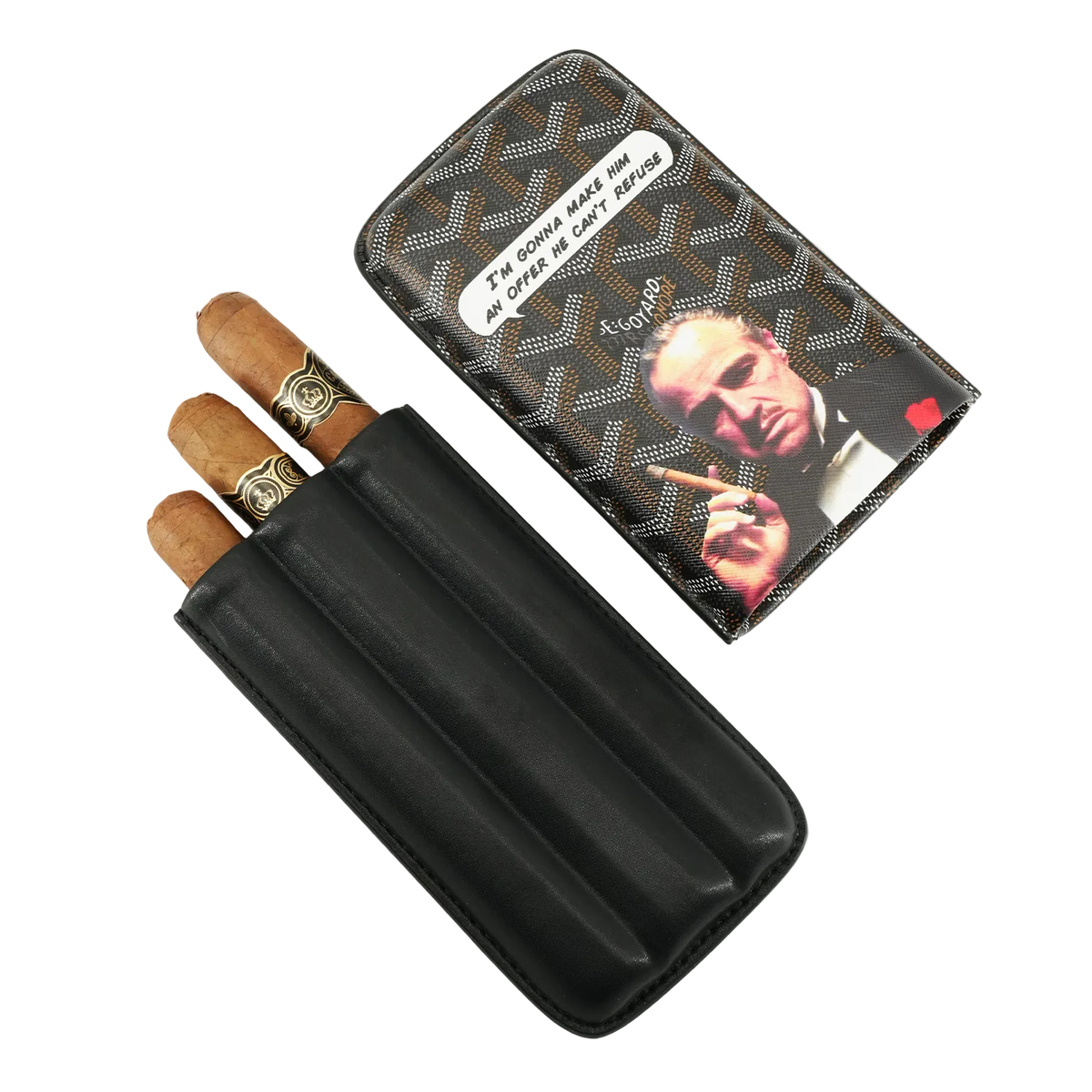 DRXform Frontier Tycoon | Godfather Edition Leather Cigar Case