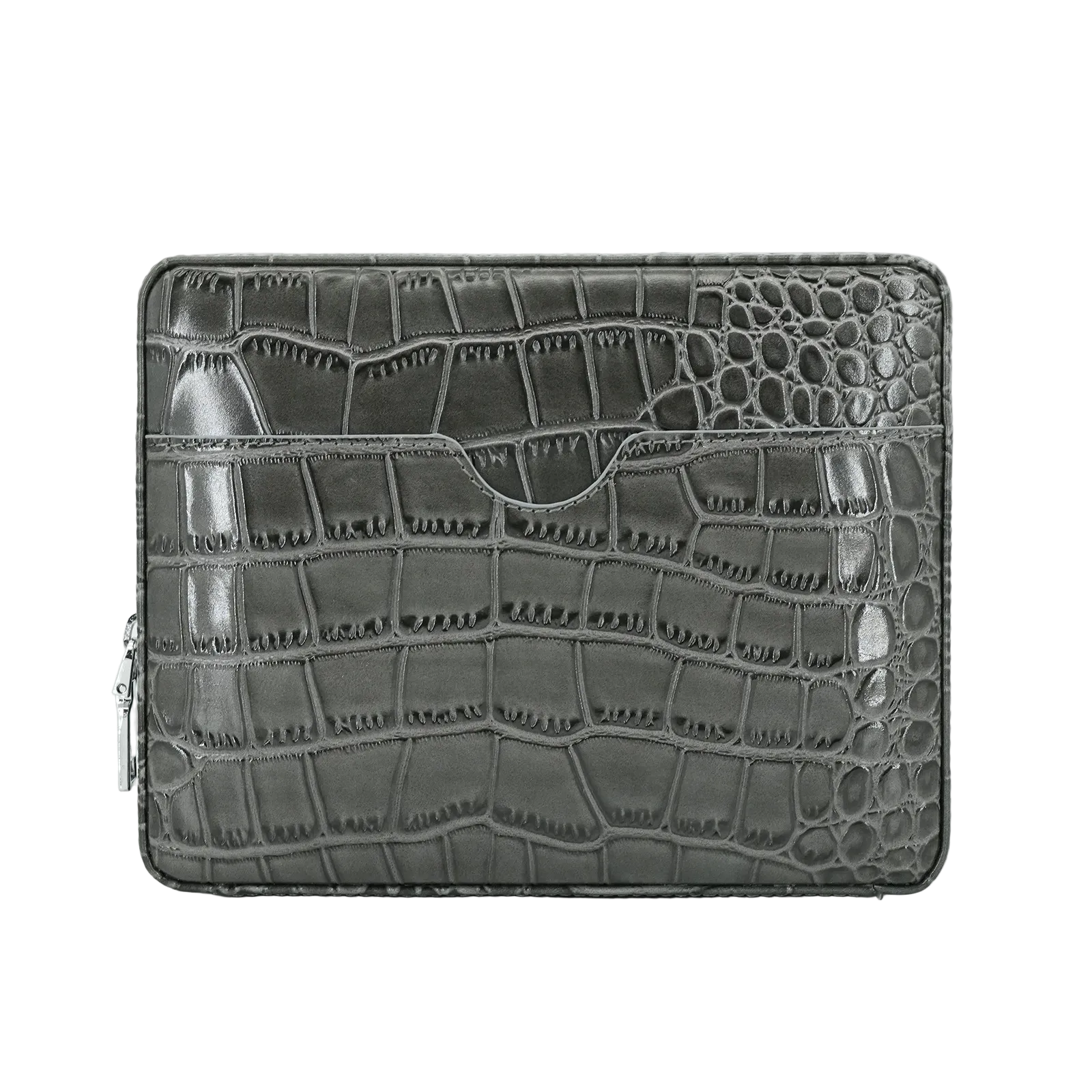 DRXform Frontier Summit | Embossed Croc Leather Cigar Travel Case with Hygrometer