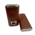 DRXform Frontier Timber | Solid Wood Cigar Humidor Cabinet with Humidity Control & Cigar Cutter Included