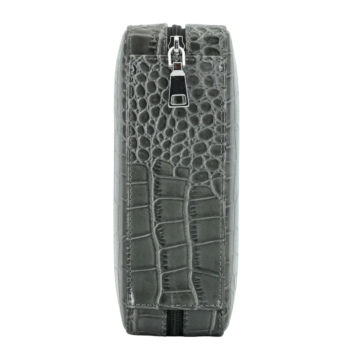 DRXform Frontier Summit | Embossed Croc Leather Cigar Travel Case with Hygrometer
