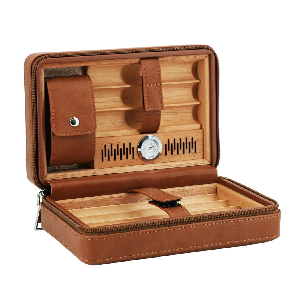 Frontier Expedition portable cigar case compact travel size for outdoor adventures and golf trips