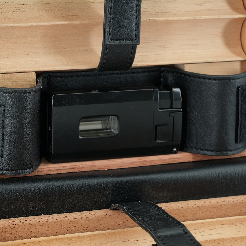 DRXform Frontier Smooth | Portable Leather Travel Cigar Humidor Case
