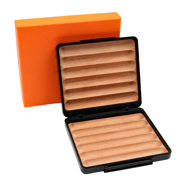 DRXform Titan Edge | 6-Cigar Slim Aluminum Travel Humidor