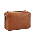 DRXform Frontier Expedition vintage leather cigar travel humidor with Spanish cedar interior and secure closure
